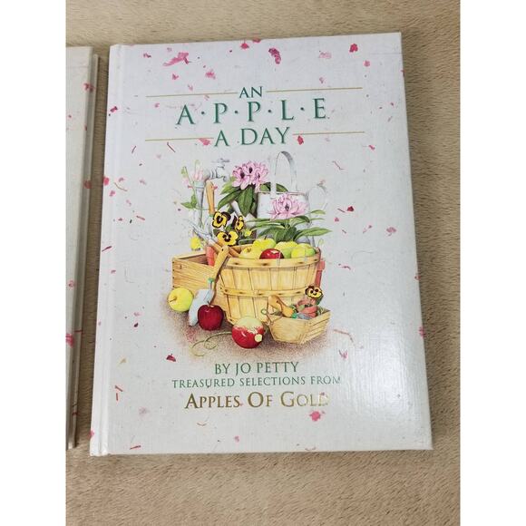 An Apple A Day Jo Petty Books Apples Of Gold Hardcover Printed USA Edition 1997 - Picture 3 of 10